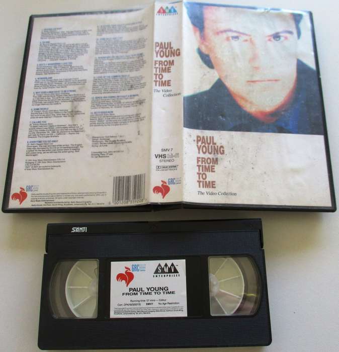 PAUL YOUNG From Time to Time The Videos VHS Video Cassette