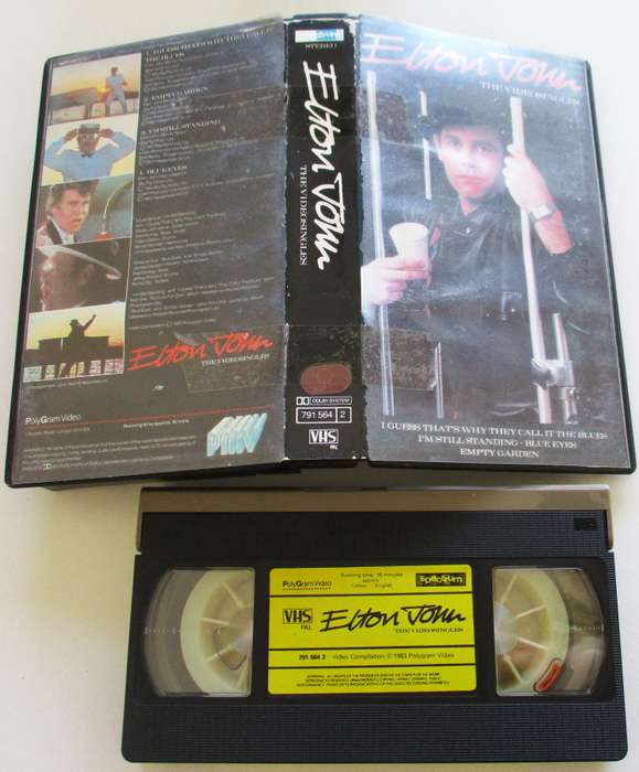 ELTON JOHN The Video Singles VHS Video Cassette