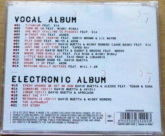 DAVID GUETTA Nothing But the Beat CD [Vx4]
