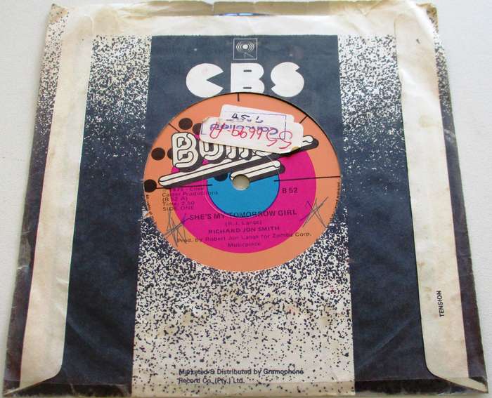 RICHARD JOHN SMITH She's my tomorrow Girl  7" Single Vinyl record