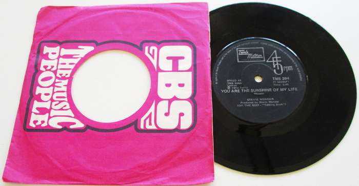 STEVIE WONDER  You are the sunshine of my Life 7" Single Vinyl record