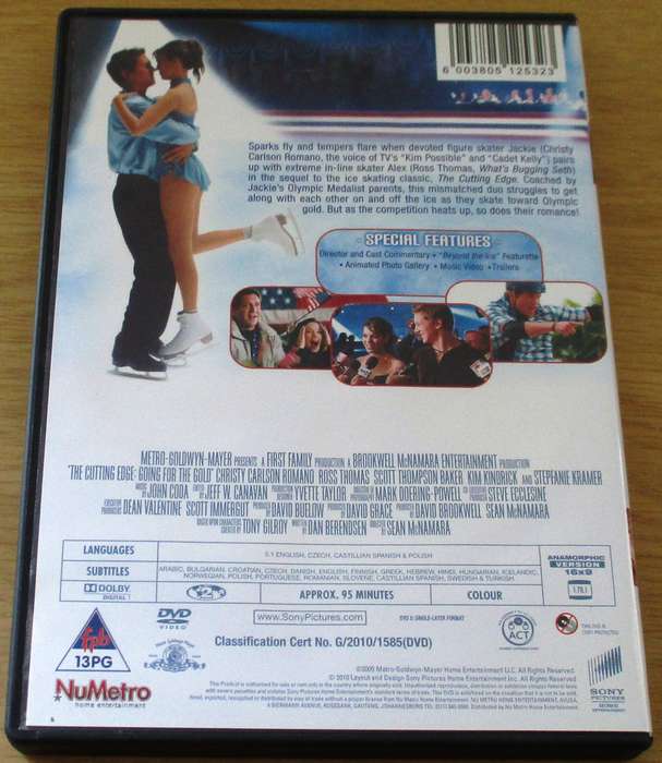 THE CUTTING EDGE GOING FOR THE GOLD Ice Skating DVD [BBOX 4]