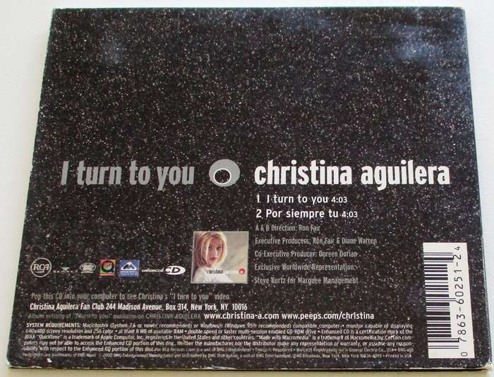 CHRISTINA AGUILERA I Turn to You CD Single [CD SINGLE BOX]