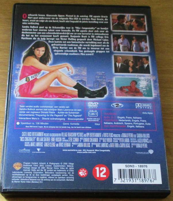 MISS CONGENIALITY DVD Sandra Bullock  [BBOX 4]