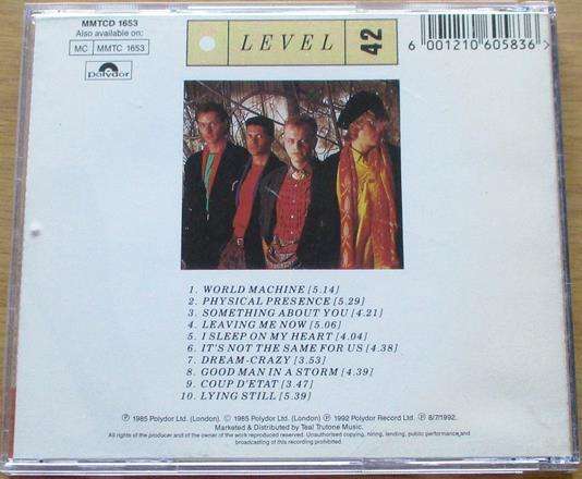 LEVEL 42 World Machine South African Pressing CD [Gx20]