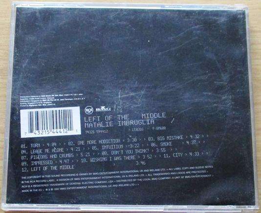 NATALIE IMBRUGLIA Left of the Middle CD [Gx25]