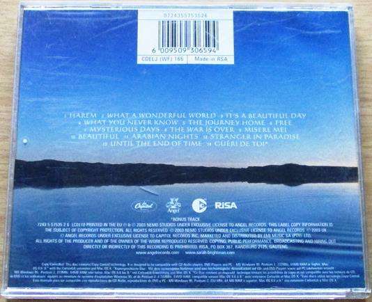 SARAH BRIGHTMAN Harem CD [Gx33]