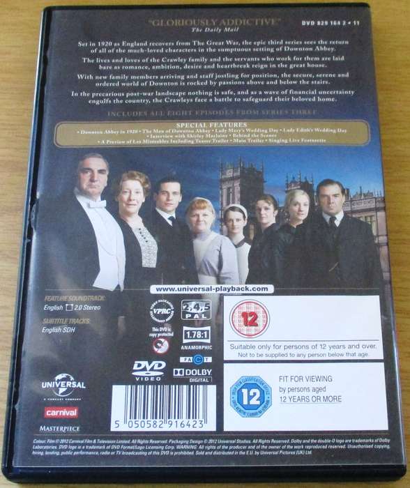 DOWNTOWN ABBEY Series 3 [Box Set Shelf]