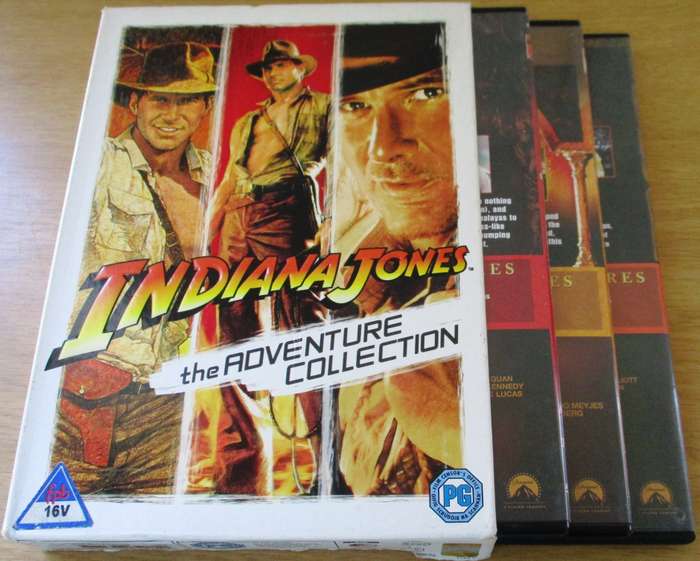INDIANA JONES The Adventure Collection 3xDVD [Box Set Shelf]
