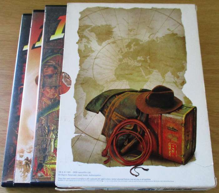 INDIANA JONES The Adventure Collection 3xDVD [Box Set Shelf]