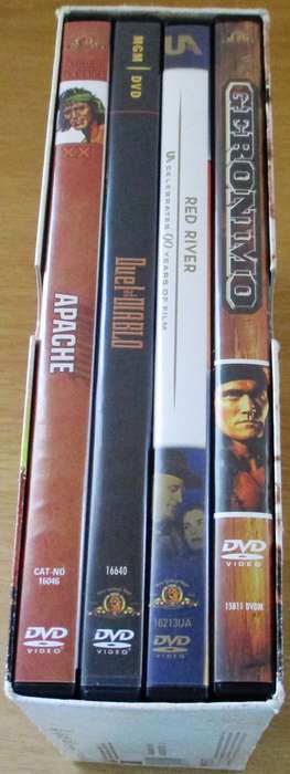WESTERN LEGENDS Apache+Geronimo+Duel at Diablo+ Red River 4xDVD BOX SET [Box Set Shelf]