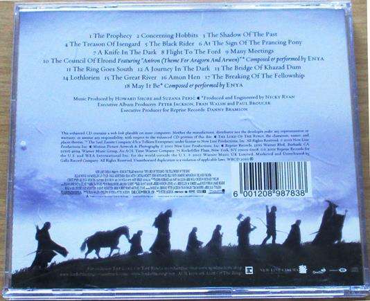 LORD OF THE RINGS The Fellowship of the Ring O.S.T. CD [Vx7]
