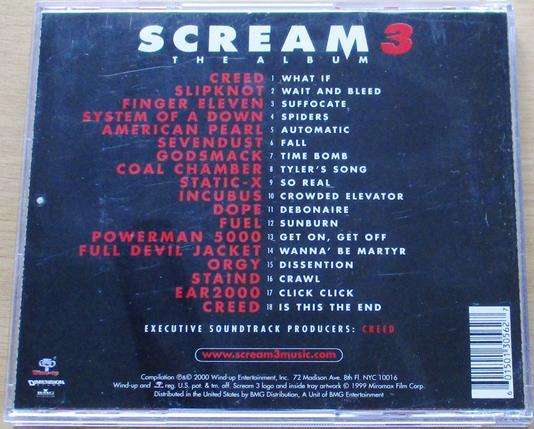 SCREAM 3 O.S.T. CD [Vx7]