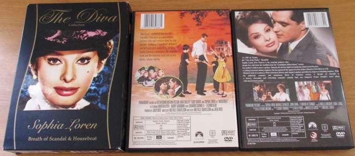 THE DIVA COLLECTION Sophia Loren / Breath of Scandal + Houseboat DVD [Box Set Shelf]
