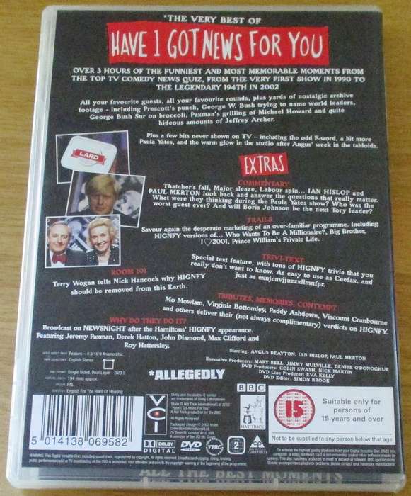 HAVE I GOT NEWS FOR YOU The Very Best Of DVD [Box Set Shelf]