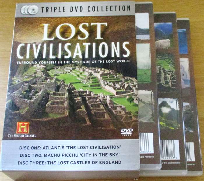 History Channel presents LOST CIVILISATIONS 3xDVD [Box Set Shelf]