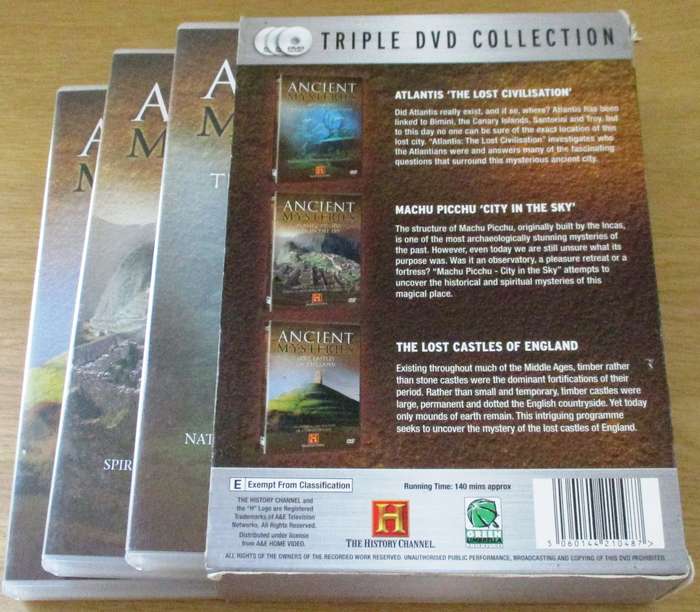 History Channel presents LOST CIVILISATIONS 3xDVD [Box Set Shelf]