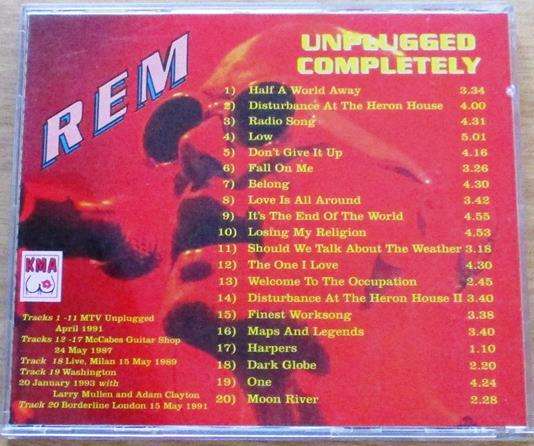 R.E.M. Unplugged Completely CD [Gx34]