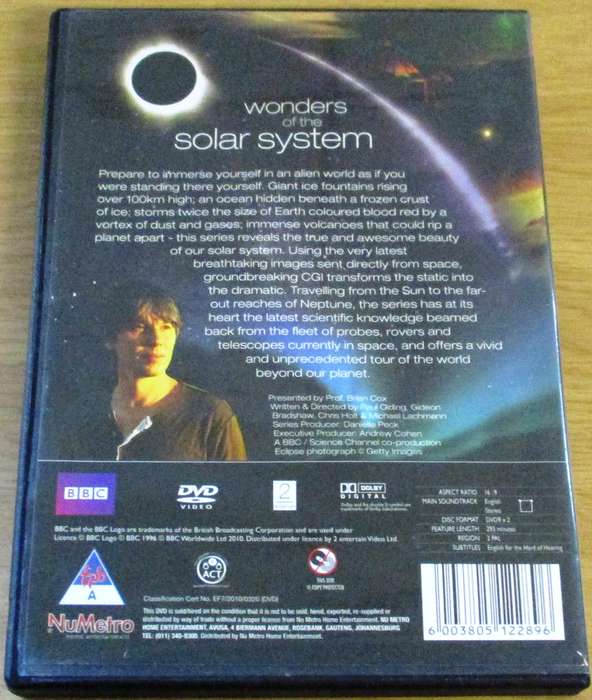 WONDERS OF THE SOLAR SYSTEM 2xDVD [Box Set Shelf]