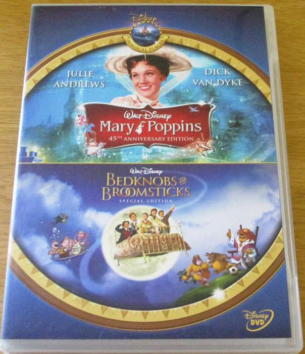 WALT DISNEY: MARY POPPINS + BEDKNOBS and BROOMSTICKS  2xDVD [Box Set Shelf]