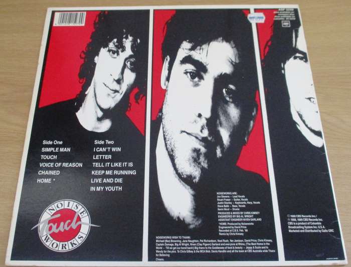 NOISEWORKS Touch VINYL LP Record