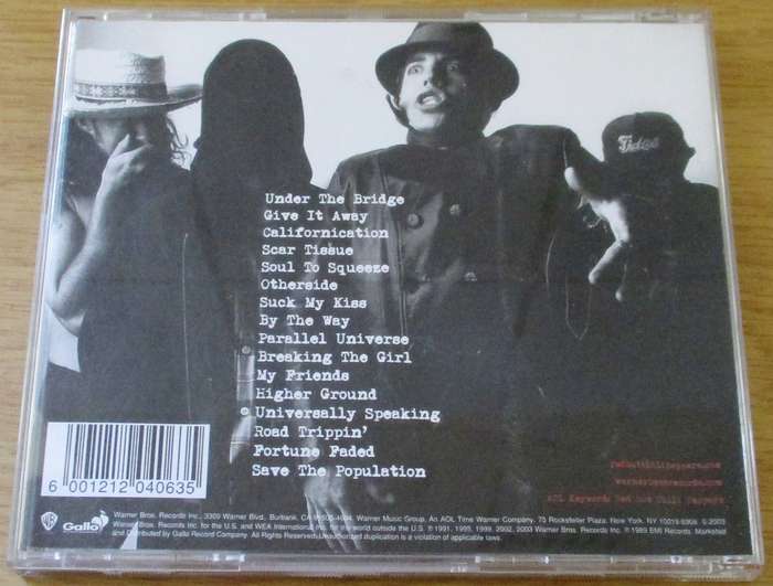 RED HOT CHILI PEPPERS Greatest Hits CD