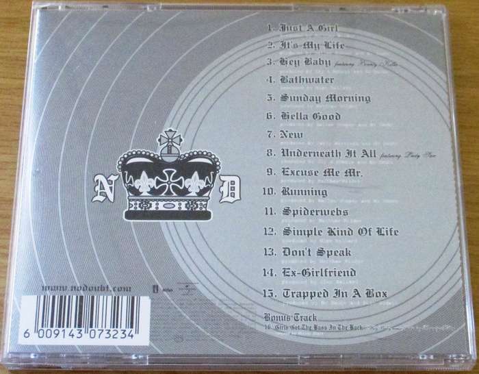 NO DOUBT The Singles 1992-2003 CD