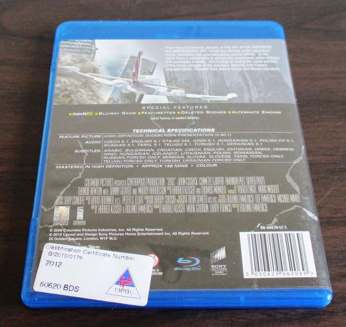 2012 BLU RAY John Cusack [BLU RAY SHELF]