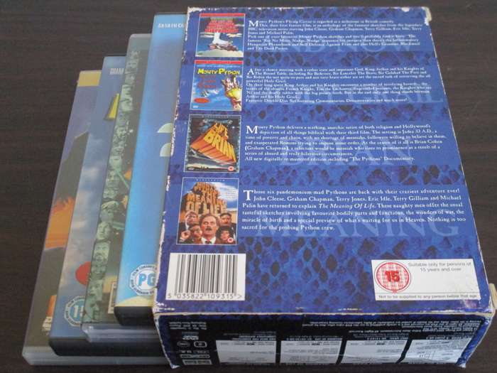 MONTY PYTHON'S THE MOVIES 4xDVD BOXSET [BB BOTTOM WHITE SHELF]
