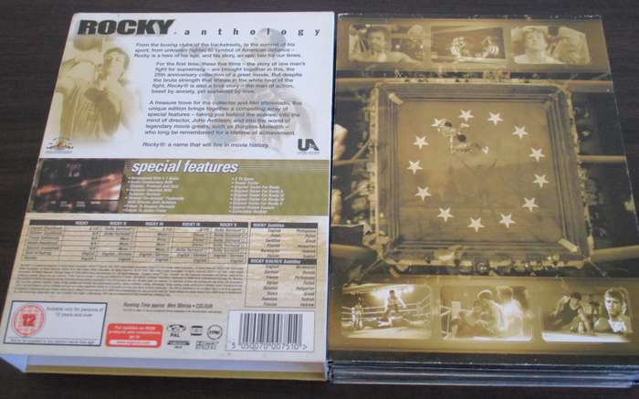 ROCKY ANTHOLOGY Rocky 1 includes Rocky 1 25th Anniversary Special Edition 5xDVD [BB bottom shelf]