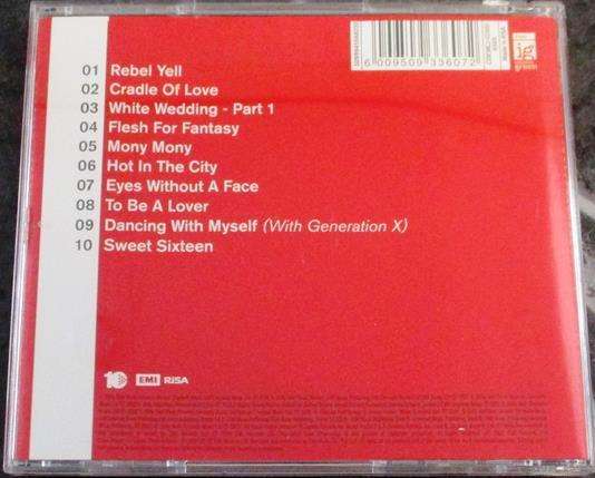 BILLY IDOL 10 Great Songs CD [Shelf G x 8]