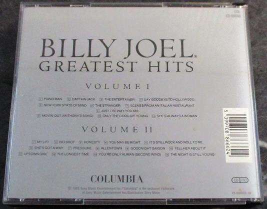 BILLY JOEL Greatest Hits Volume I & II CD [Shelf G x 8]