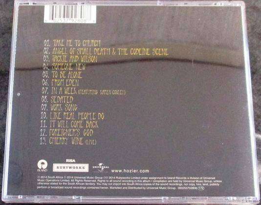 HOZIER  Hozier CD  [Shelf G x 29]