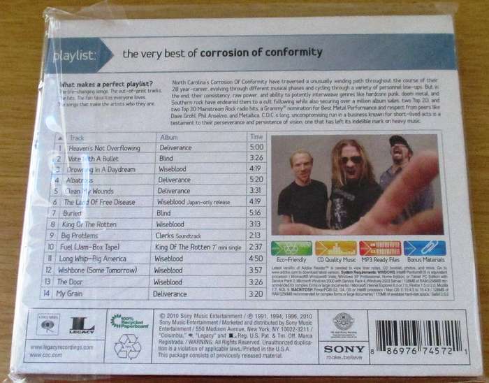 CORROSION OF CONFORMITY Very Best of CD [Shelf Z x 11]