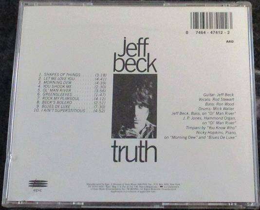 JEFF BECK Truth CD  [Shelf G x 18]