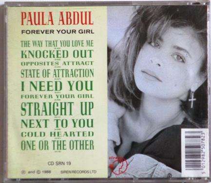 PAULA ABDUL Forever Your Girl CD [Shelf Gx27]