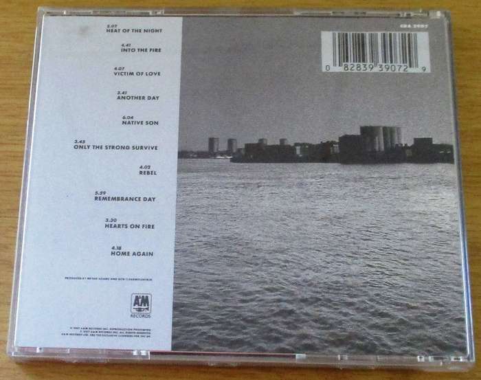 BRYAN ADAMS Into the Fire CD [Gx28]