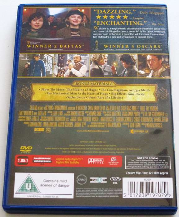 HUGO DVD Scorsese [BBOX 9]