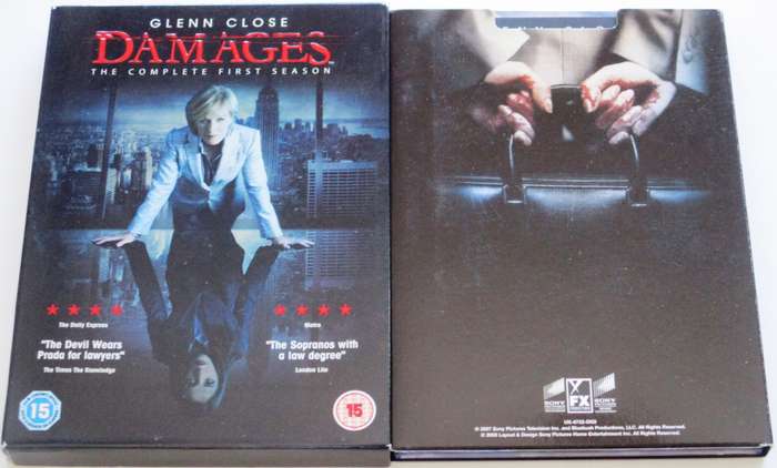 DAMAGES The Complete First Season DVD Glenn Close [BB Shelf 1]
