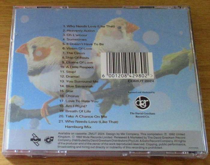 ERASURE Pop 20 Hits CD [Gx22]