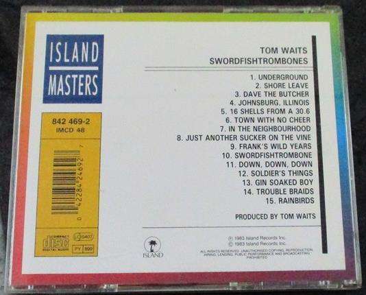 TOM WAITS Swordfishtrombones CD