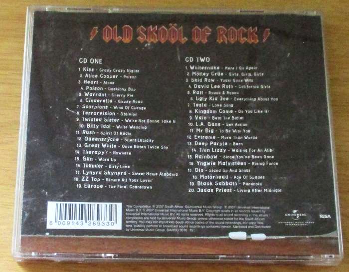 OLD SKOOL OF ROCK 2XCD [Gx21]