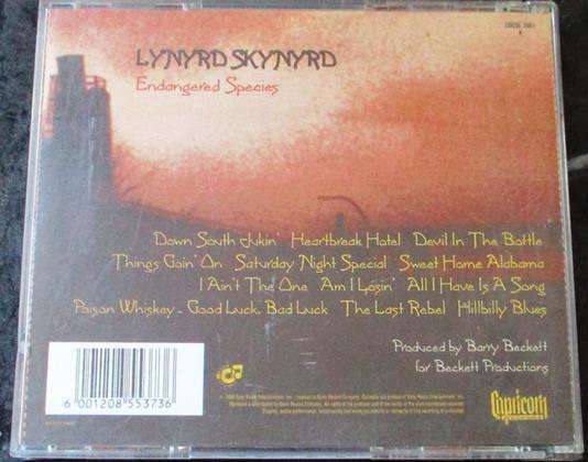 LYNYRD SKYNYRD Endangered Species CD