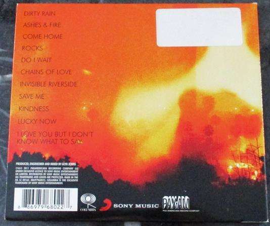 RYAN ADAMS Ashes & Fire CD [Gx36]