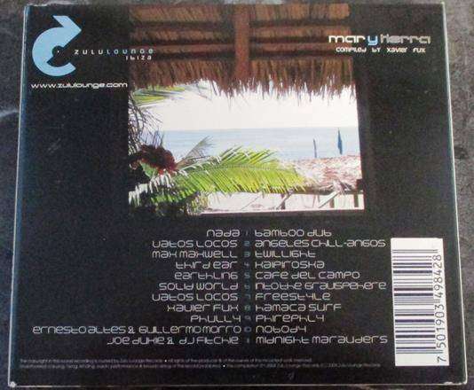 ZULU LOUNGE IBIZA Mary Tierra CD