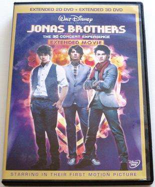 JONAS BROTHERS 3-D Concert Experience Extended Movie DVD [BBOX 6]