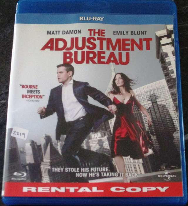 THE ADJUSTMENT BUREAU BLU RAY Matt Damon Emily Blunt