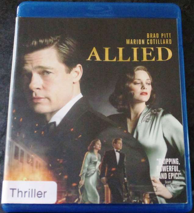 ALLIED BLU RAY Brad Pitt