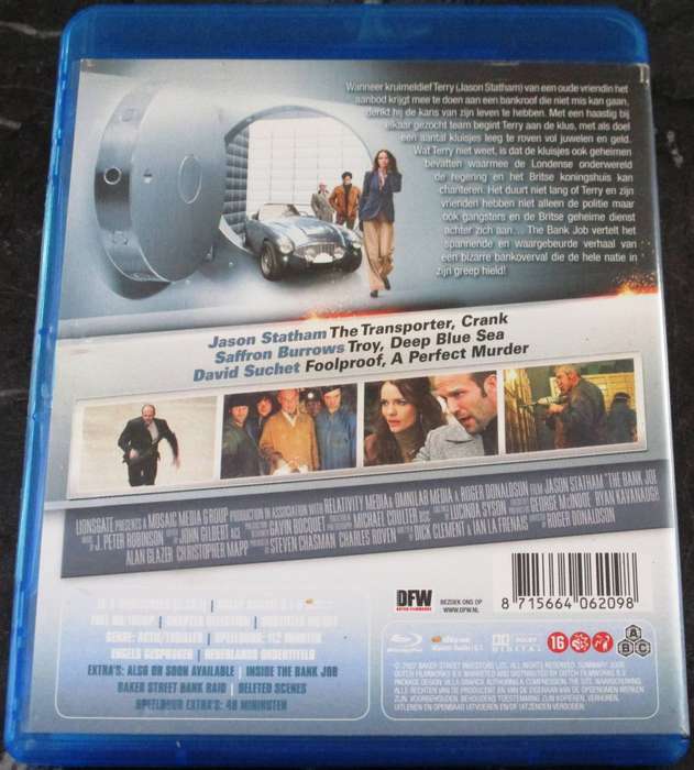 THE BANK JOB BLU RAY Jason Statham