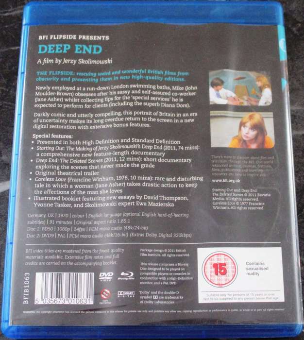 DEEP END BLU RAY Jane Asher